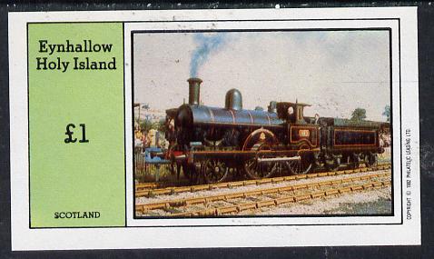 Eynhallow 1982 Steam Locos #13 imperf souvenir sheet (£1 value) unmounted mint