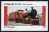 Eynhallow 1982 Steam Locos #13 imperf deluxe sheet (£2 value) unmounted mint