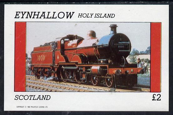 Eynhallow 1982 Steam Locos #13 imperf deluxe sheet (£2 value) unmounted mint
