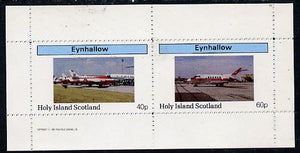 Eynhallow 1982 Aircraft #2 perf,set of 2 values (40p & 60p) unmounted mint