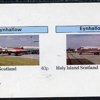 Eynhallow 1982 Aircraft #2 imperf,set of 2 values (40p & 60p) unmounted mint