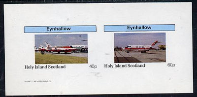 Eynhallow 1982 Aircraft #2 imperf,set of 2 values (40p & 60p) unmounted mint