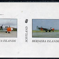 Bernera 1982 Aircraft #03 imperf,set of 2 values (40p & 60p) unmounted mint