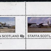Staffa 1982 Aircraft #1 perf,set of 2 values unmounted mint