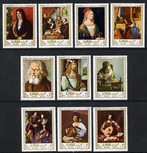 Ajman 1968 Paintings perf set of 10 unmounted mint (Mi 225-34)