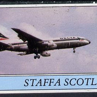 Staffa 1982 Aircraft #1 imperf souvenir sheet (£1 value) unmounted mint