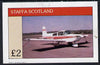 Staffa 1982 Aircraft #1 imperf deluxe sheet (£2 value) unmounted mint