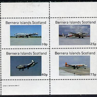Bernera 1982 Aircraft #04 perf,set of 4 values (10p to 75p) unmounted mint