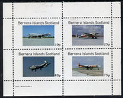 Bernera 1982 Aircraft #04 perf,set of 4 values (10p to 75p) unmounted mint