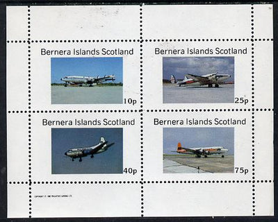 Bernera 1982 Aircraft #04 perf,set of 4 values (10p to 75p) unmounted mint