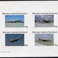 Bernera 1982 Aircraft #04 imperf,set of 4 values (10p to 75p) unmounted mint