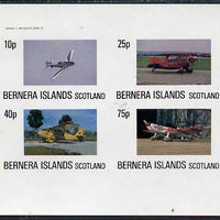 Bernera 1982 Aircraft #05 imperf,set of 4 values (10p to 75p) unmounted mint