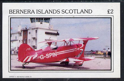 Bernera 1982 Aircraft #05 imperf deluxe sheet (£2 value)