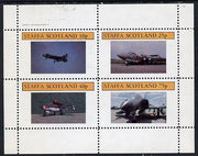 Staffa 1982 Military Jets #3 perf,set of 4 values (10p to 75p) unmounted mint
