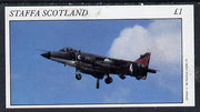 Staffa 1982 Military Jets #3 imperf souvenir sheet (£1 value),unmounted mint