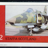 Staffa 1982 Military Jets #3 imperf deluxe sheet (£2 value) unmounted mint