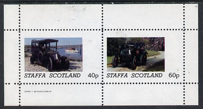 Staffa 1982 Vintage Cars #2 perf,set of 2 values (40p & 60p) unmounted mint