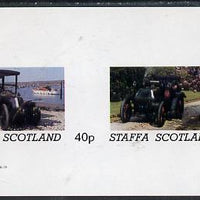 Staffa 1982 Vintage Cars #2 imperf,set of 2 values (40p & 60p) unmounted mint