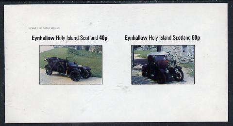 Eynhallow 1982 Vintage Cars #6 imperf,set of 2 values (40p & 60p) unmounted mint