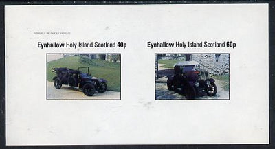 Eynhallow 1982 Vintage Cars #6 imperf,set of 2 values (40p & 60p) unmounted mint