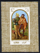 Ajman 1968 Paintings imperf m/sheet (Musicians) unmounted mint Mi BL 24