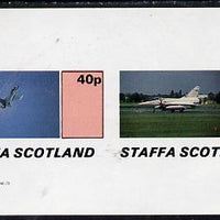 Staffa 1982 Jets #3 imperf,set of 2 values (40p & 60p) unmounted mint