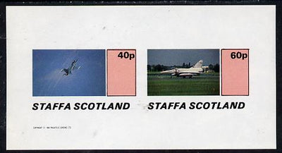 Staffa 1982 Jets #3 imperf,set of 2 values (40p & 60p) unmounted mint