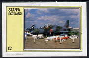 Staffa 1982 Jets #3 imperf deluxe sheet (£2 value) unmounted mint