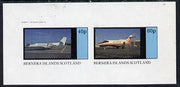 Bernera 1982 Jets imperf,set of 2 values (40p & 60p) unmounted mint