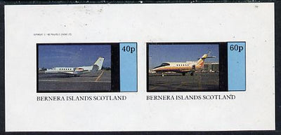 Bernera 1982 Jets imperf,set of 2 values (40p & 60p) unmounted mint