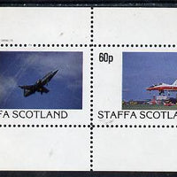 Staffa 1982 Military Jets #1 perf,set of 2 values (40p & 60p) unmounted mint