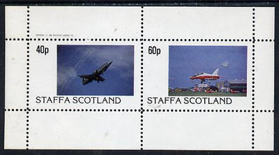 Staffa 1982 Military Jets #1 perf,set of 2 values (40p & 60p) unmounted mint