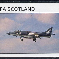 Staffa 1982 Military Jets #1 imperf souvenir sheet (£1 value) unmounted mint