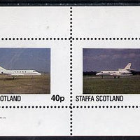 Staffa 1982 Jets #1 perf,set of 2 values (40p & 60p) unmounted mint