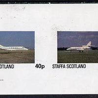 Staffa 1982 Jets #1 imperf,set of 2 values (40p & 60p) unmounted mint