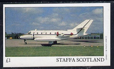 Staffa 1982 Jets #1 imperf souvenir sheet (£1 value),unmounted mint