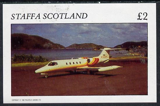 Staffa 1982 Jets #1 imperf deluxe sheet (£2 value) unmounted mint