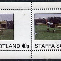 Staffa 1981 Early Aircraft #2 perf,set of 2 values unmounted mint