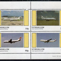 Eynhallow 1981 Airliners #1 perf,set of 4 values (10p to 75p) unmounted mint