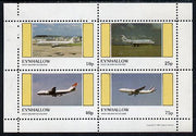 Eynhallow 1981 Airliners #1 perf,set of 4 values (10p to 75p) unmounted mint