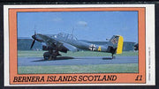 Bernera 1982 WW2 Aircraft imperf souvenir sheet (£1 value) unmounted mint