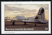 Bernera 1982 WW2 Aircraft imperf deluxe sheet (£2 value) unmounted mint