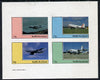 Staffa 1982 Aircraft #5 imperf,set of 4 values unmounted mint