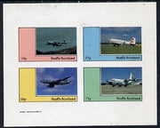 Staffa 1982 Aircraft #5 imperf,set of 4 values unmounted mint