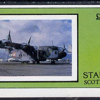 Staffa 1982 Aircraft #5 imperf souvenir sheet (£1 value) unmounted mint