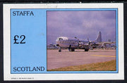 Staffa 1982 Aircraft #5 imperf deluxe sheet (£2 value) unmounted mint