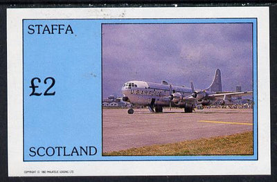 Staffa 1982 Aircraft #5 imperf deluxe sheet (£2 value) unmounted mint