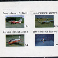 Bernera 1982 Aircraft #06 imperf,set of 4 values (10p to 75p) unmounted mint