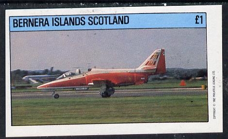 Bernera 1982 Aircraft #06 imperf souvenir sheet (£1 value) unmounted mint