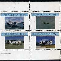 Staffa 1982 Jets #2 perf,set of 4 values (10p to 75p) unmounted mint